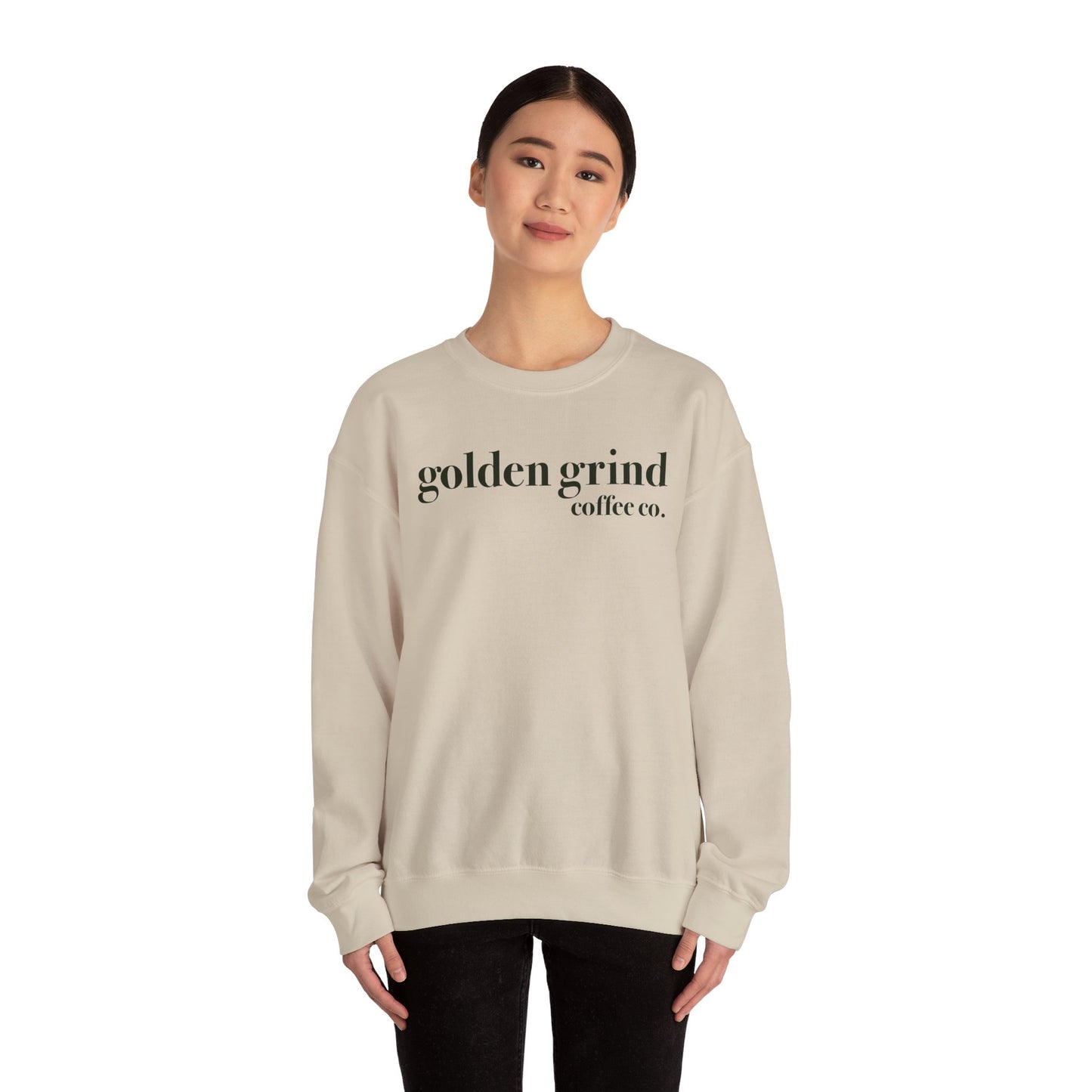 Golden Grind Sweatshirt - Beige & Green